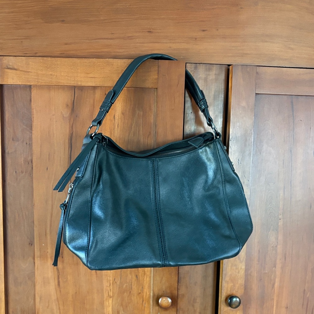 Black Leather Shoulder Bag
